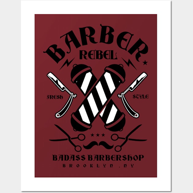 Barbershop Rebels Wall Art by Kachow ZA